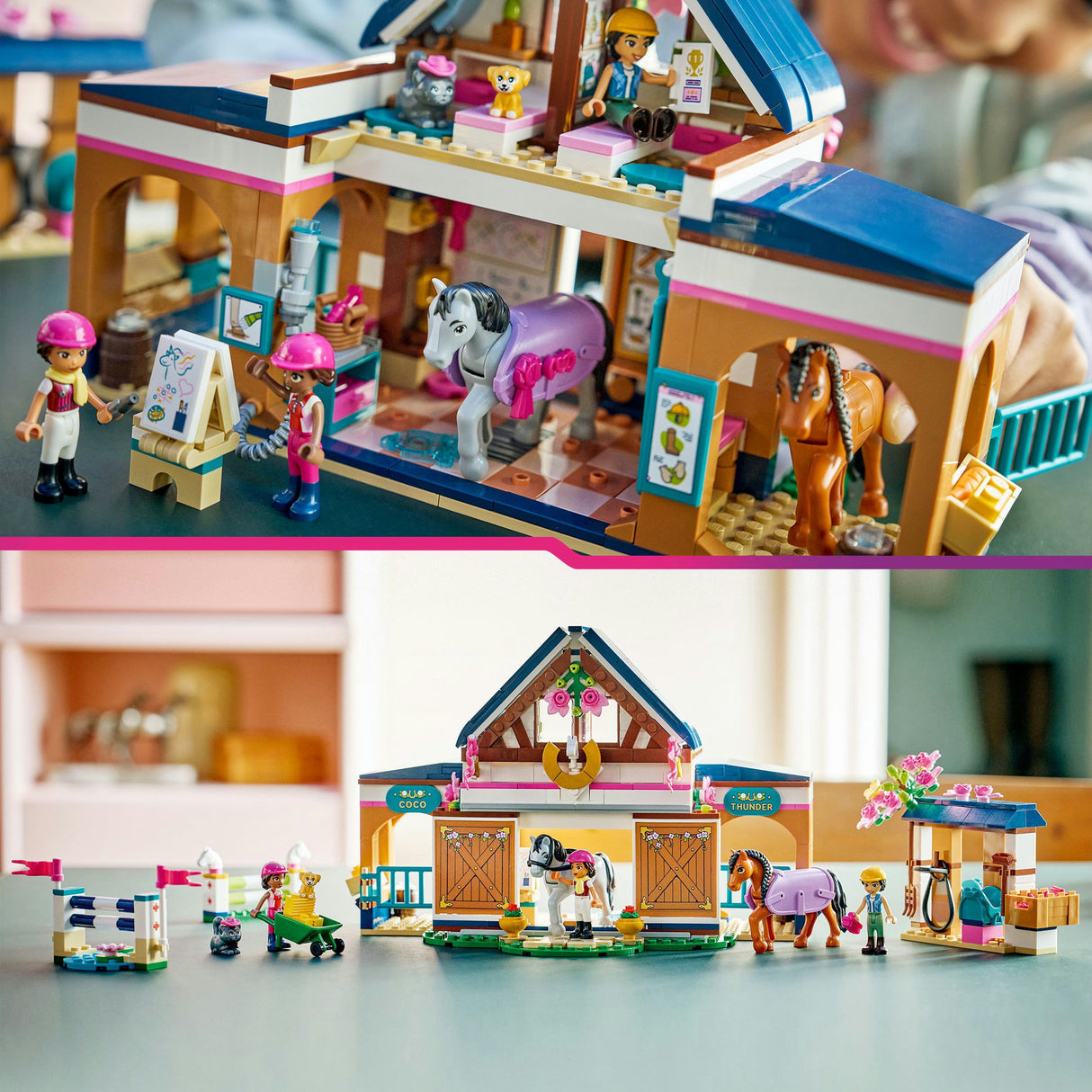 Lego friends 42688 hestestall og rideskole