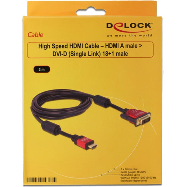 DeLOCK High Speed HDMI HDMI A samec > DVI samec