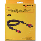 DeLOCK High Speed HDMI HDMI A samec > DVI samec