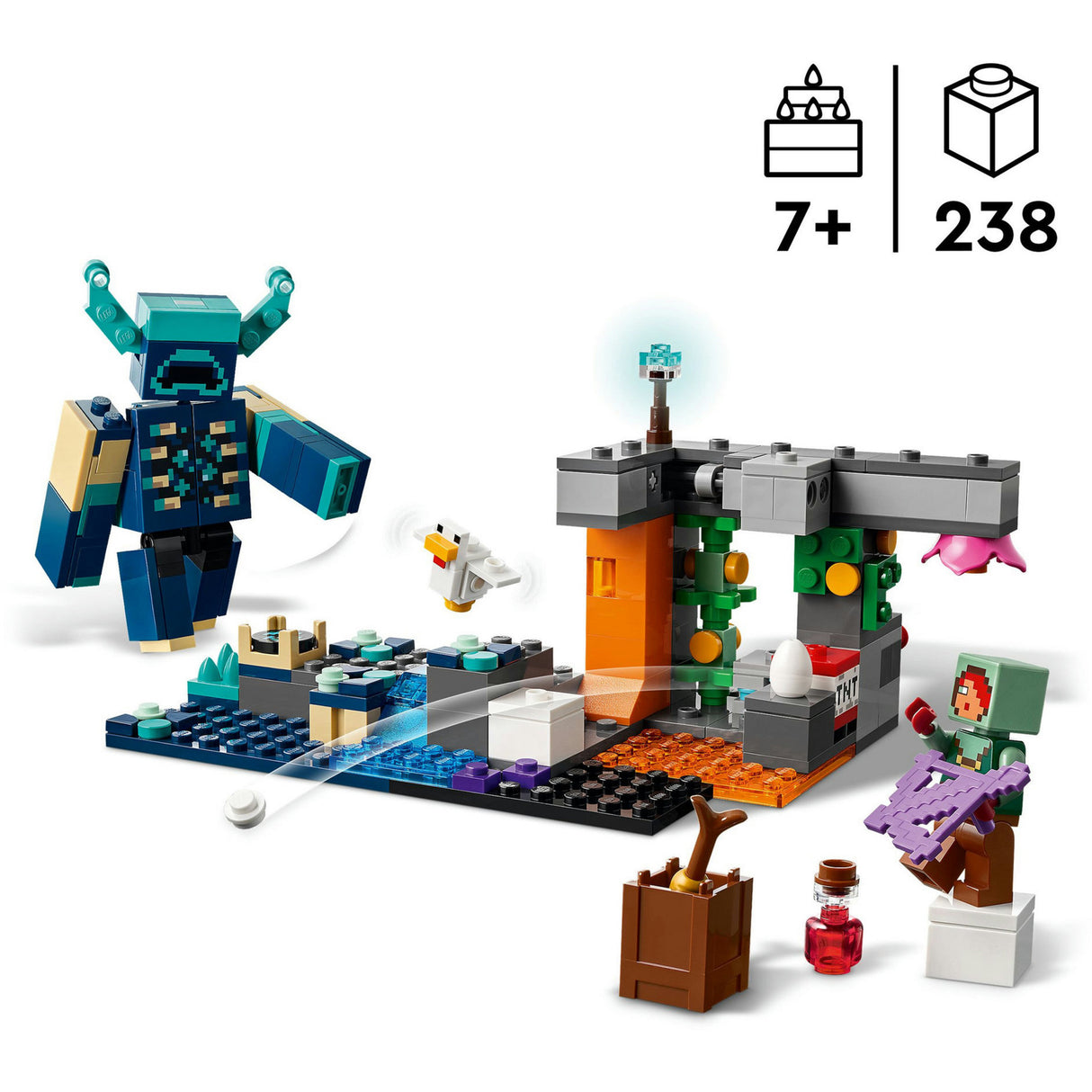 Lego 21274 minecraft susitikimas su vadovu | 2 vnt