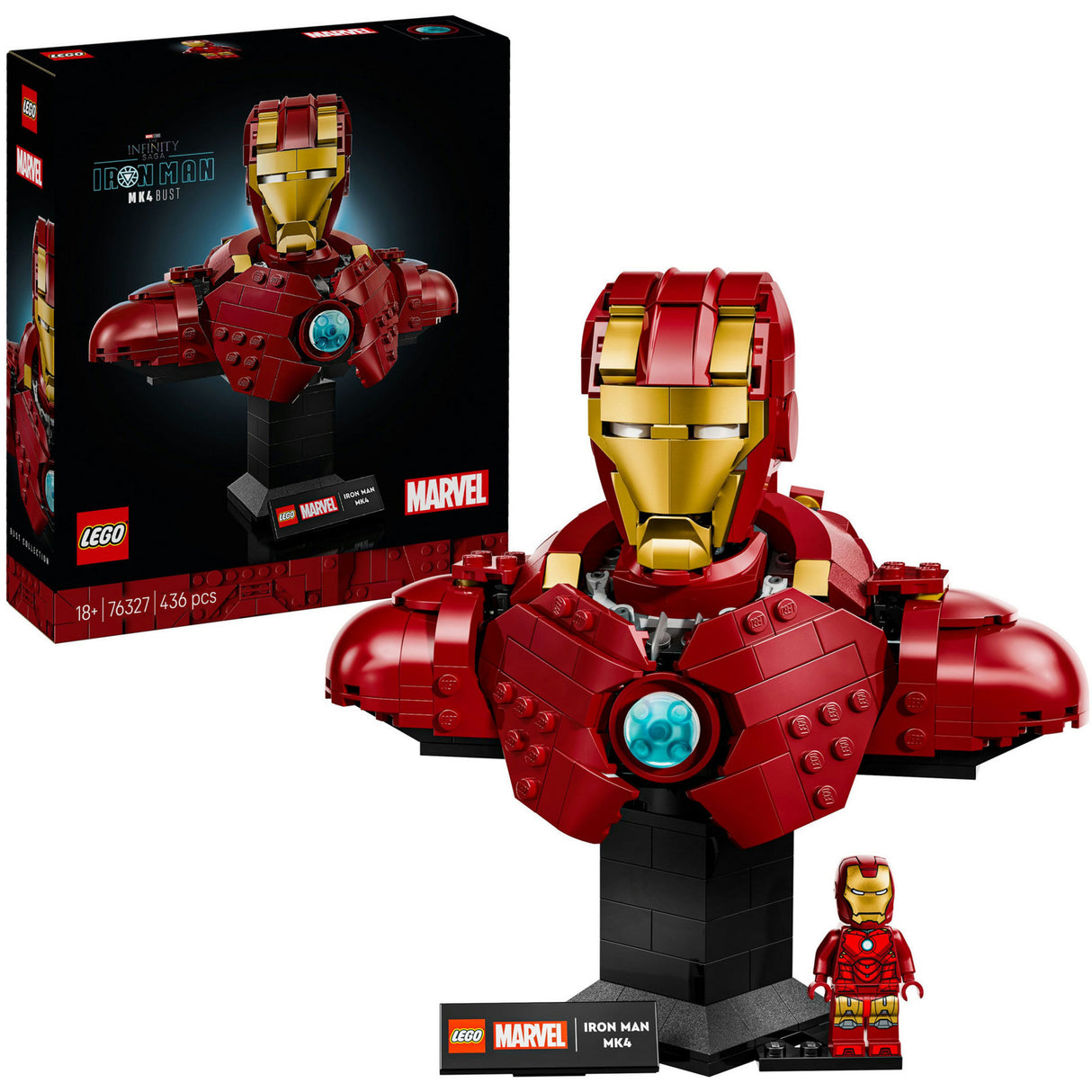 Lego superheroes marvel 76327 iron man mk4 rintakuva