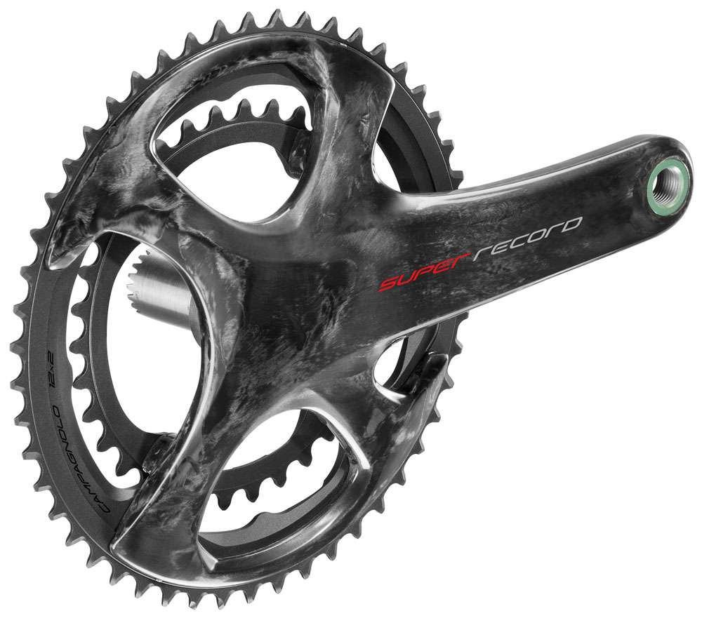 Campagnolo super record carbon 2x12-speed crank 52 36