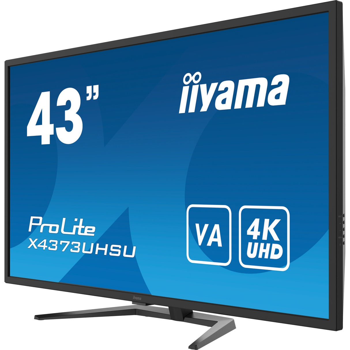 Iiyama Prolite X4373UHSU-B1 43 4K UHD Monitor (Black, 2x HDMI, 2x DisplayPort, Mini-DisplayPort, 4x USB-A, USB-B)