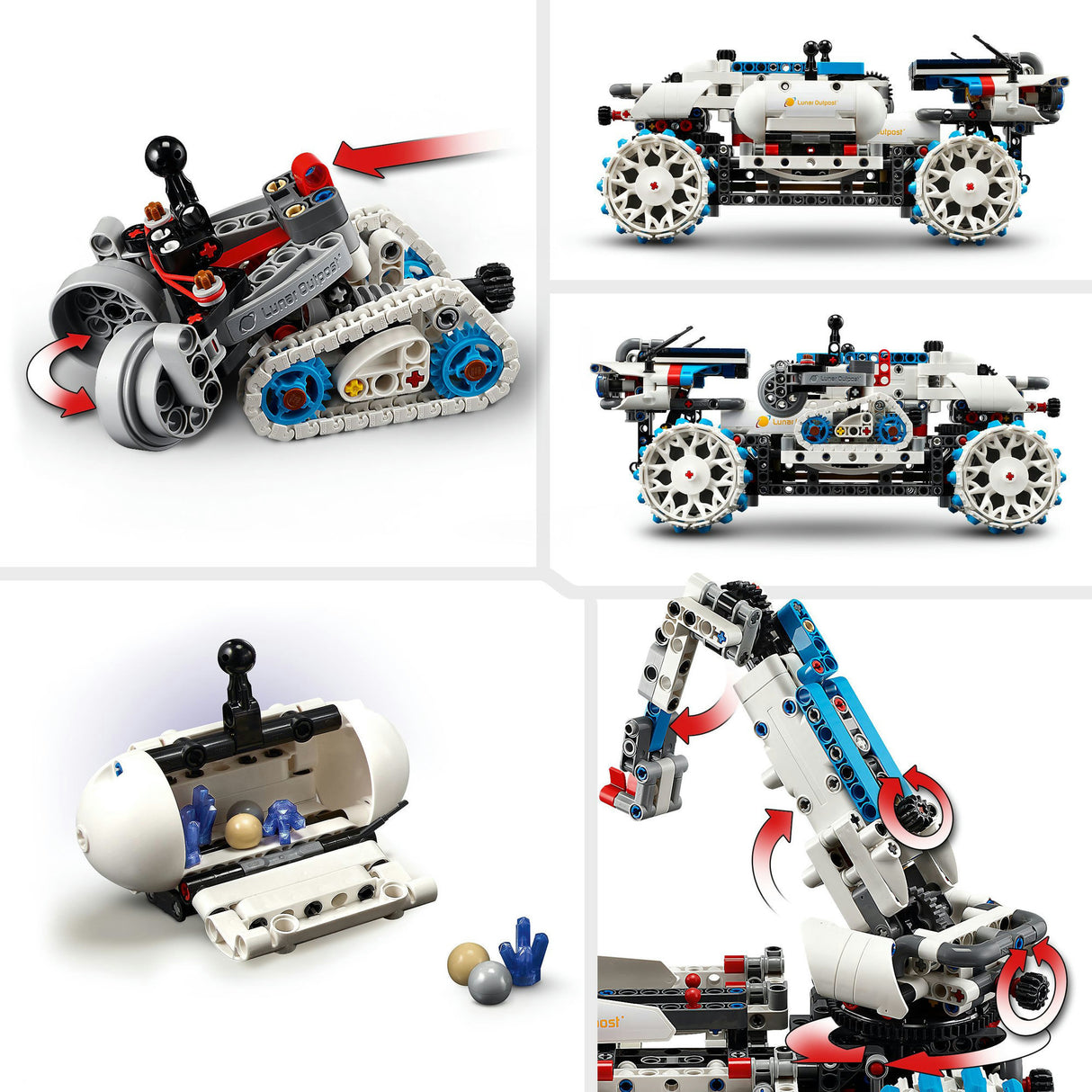 Lego technic 42211 måneutpost moon rover romfartøy