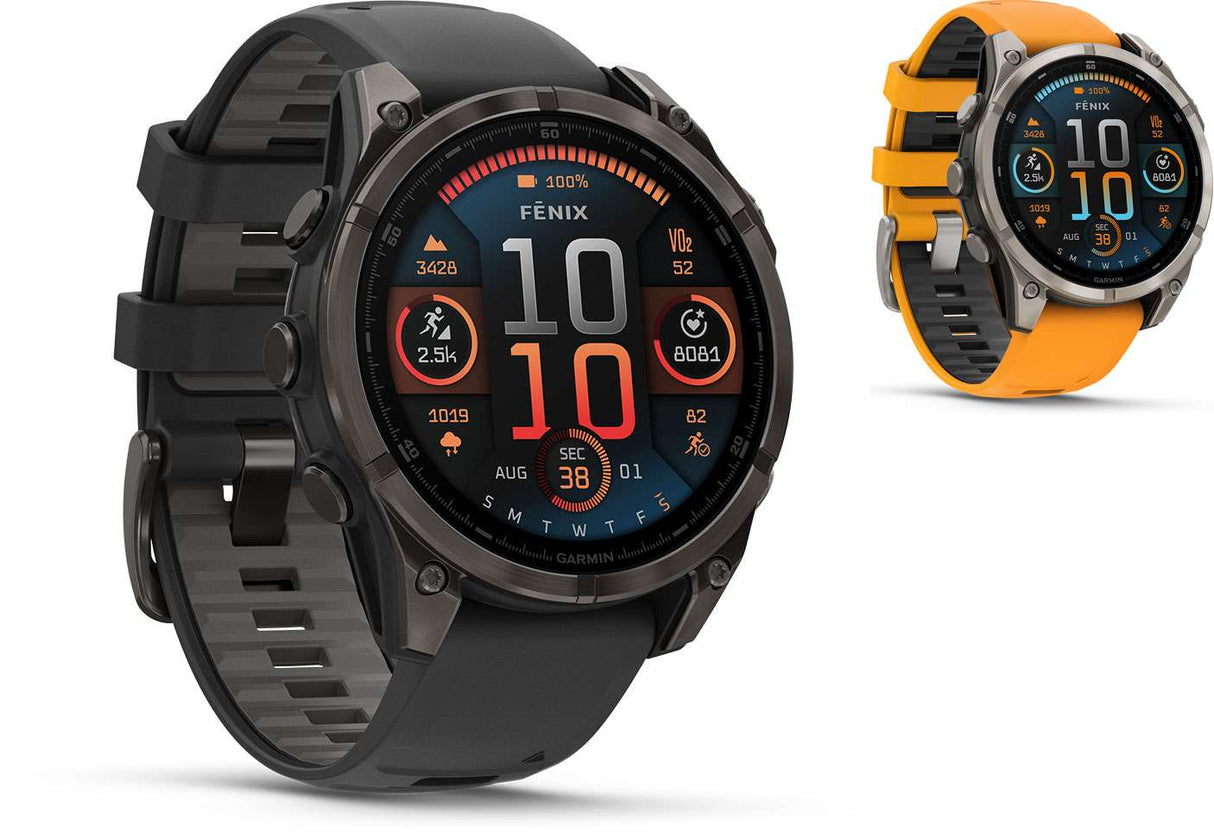 Garmin fēnix® 8 - 47 mm amoled sapphire - gps multisport