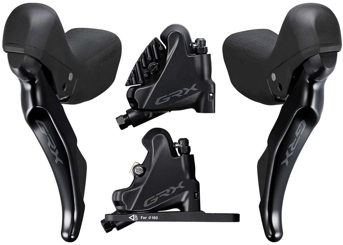 Shimano grx st-rx400+br-rx400 2x10-speed disc brake set