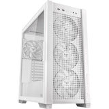 Asus TUF Gaming GT302 ARGB Midi Tower Case (White | 2x USB-A | 1x USB-C | RGB | Tempered Glass)