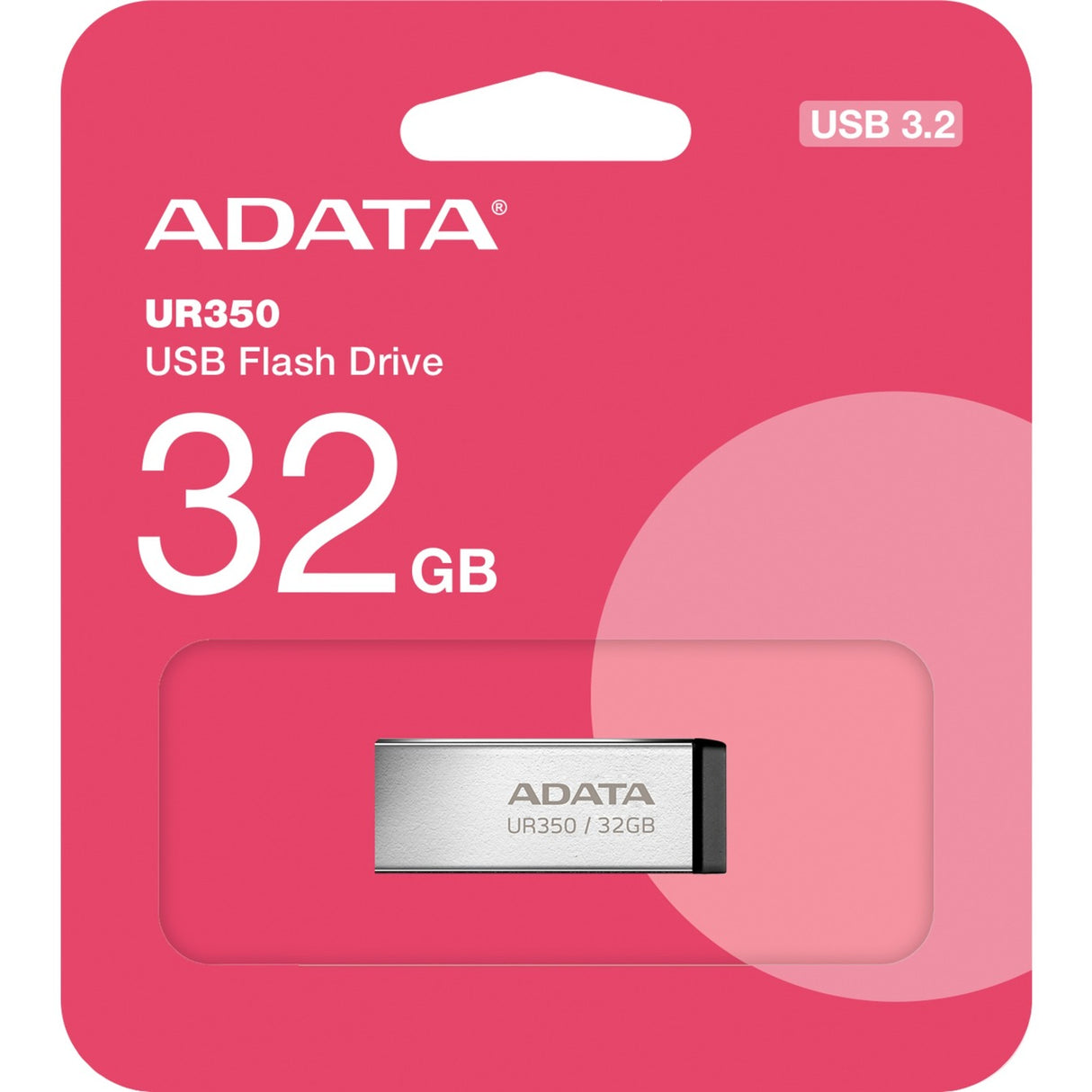 Adata UR350 32 GB USB stick (nickel black, USB-A 3.2 Gen 1 (5 Gbit/s))