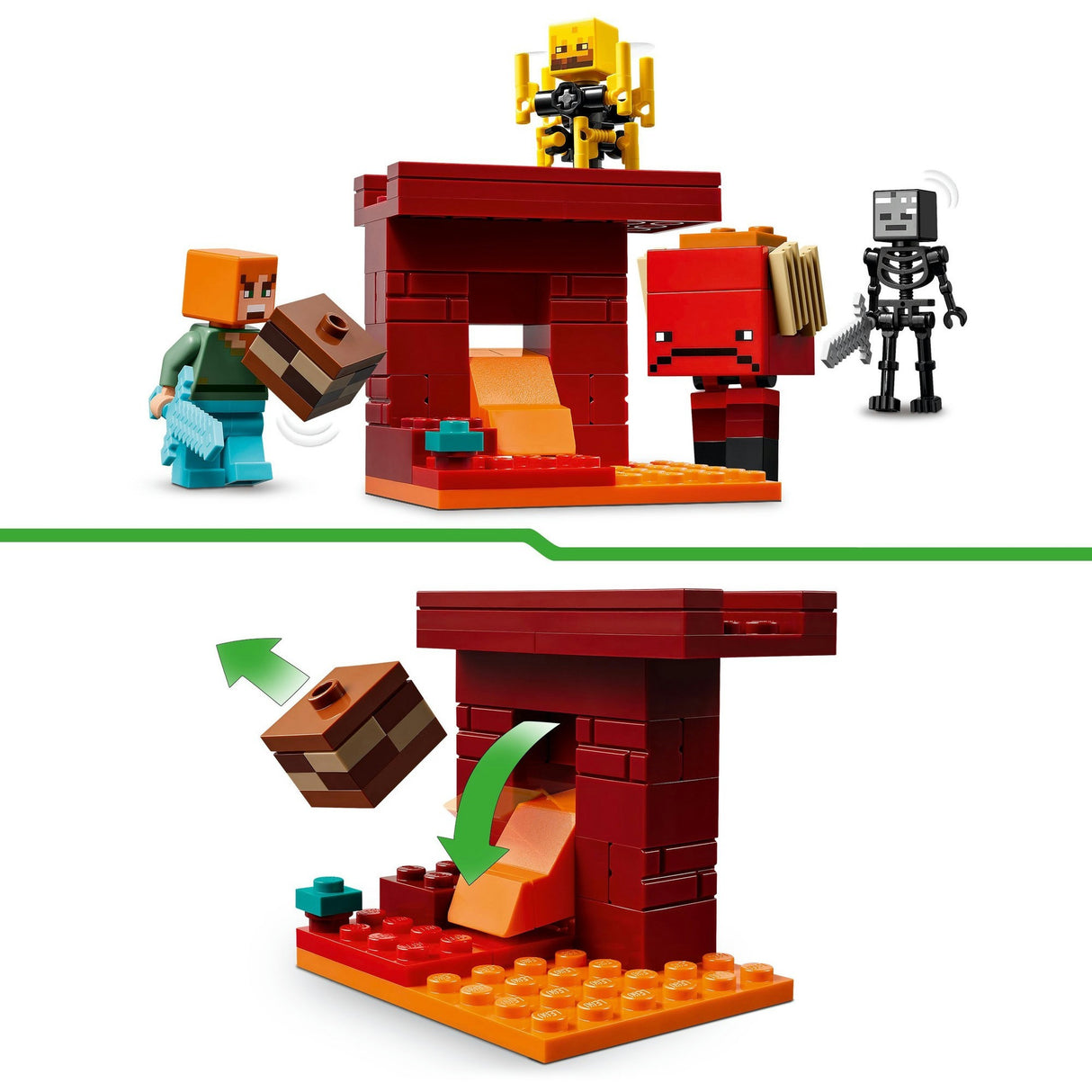 Lego minecraft 21266 the lava battle in the nether