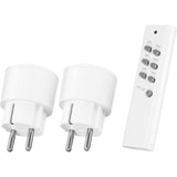 Klickt op Klickt op Schalter Set Wireless 2 Plugs mat Remote Kontroll