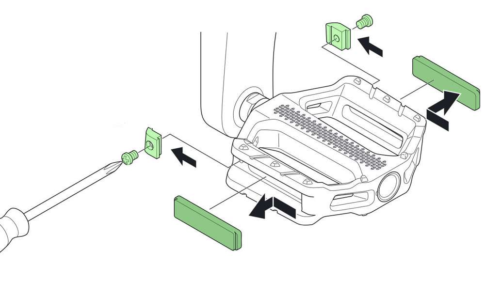 Shimano sm-pd69 reflector set
