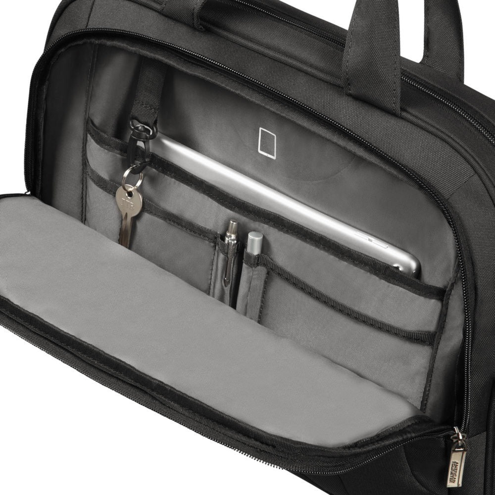 Samsonite American Tourister At Work Shoulder Bag 15.6 Inch (Black)
