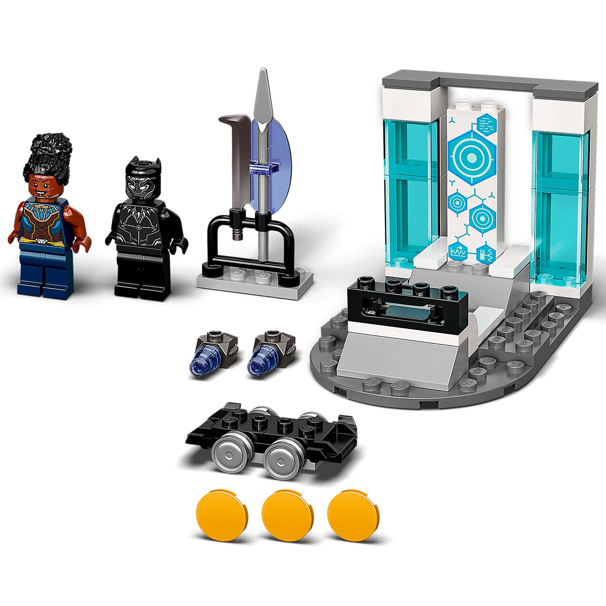 Lego marvel - juguete de construcción del laboratorio de shuri (76212)