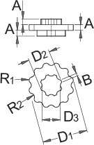 Unior tools crank mounting wrench 1609.1 2 for shimano