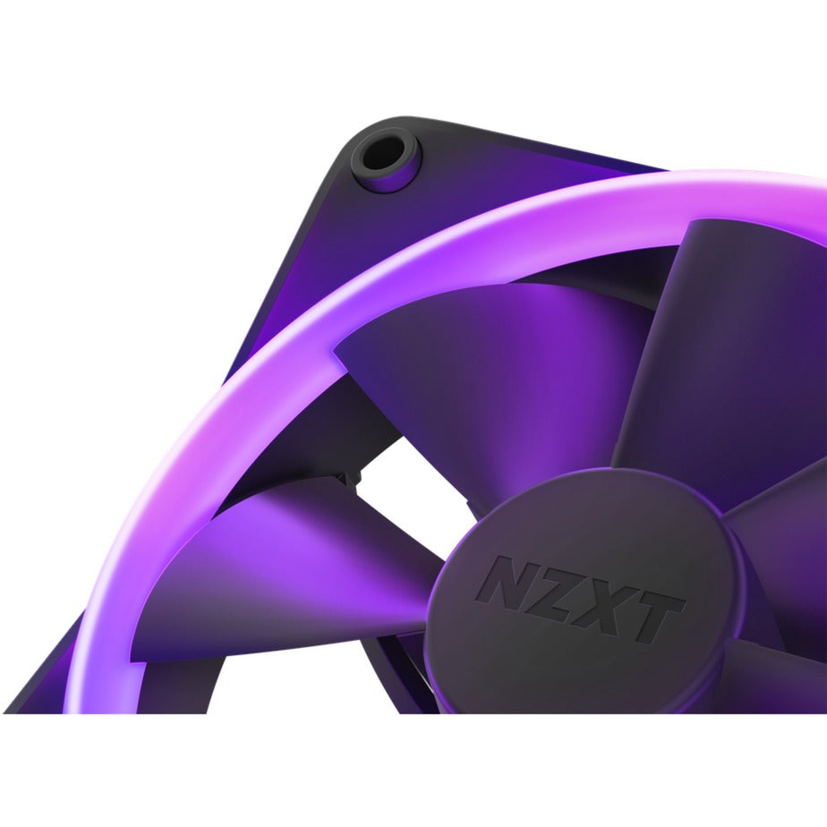 Nzxt f140 rgb case fans (black, 2 pack, 140 x 140 x 26 mm, pwm, incl. controller)