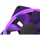 Nzxt f140 rgb case fans (black, 2 pack, 140 x 140 x 26 mm, pwm, incl. controller)
