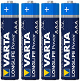 Varta battery longlife power - high energy power micro longlife 4-pack blister aaa
