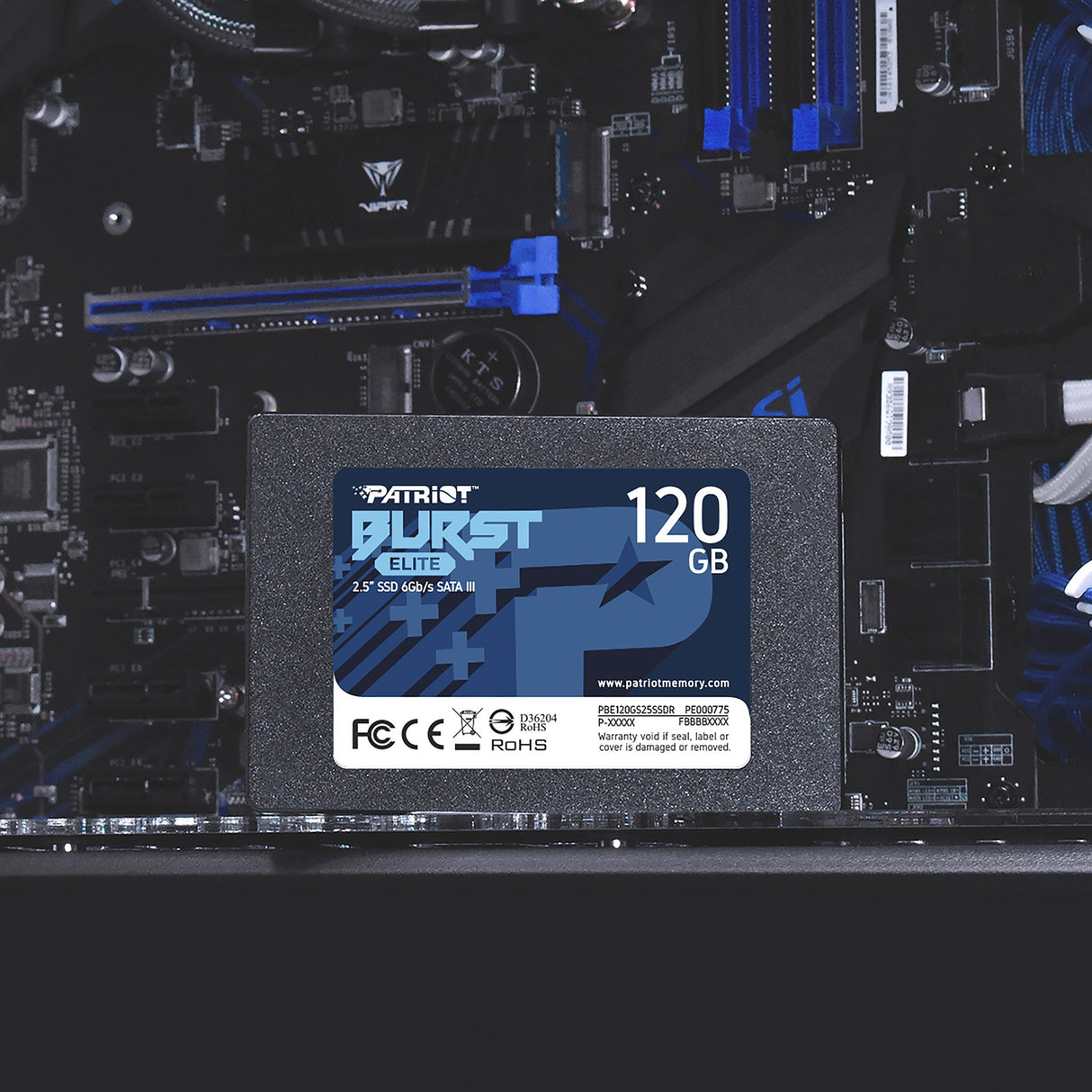 Patriot Burst Elite 120 GB SSD (black, PBE120GS25SSDR, SATA 6 Gb/s)