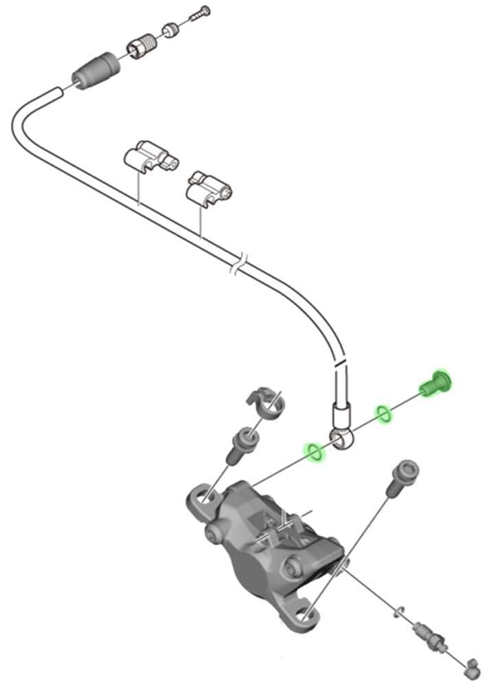 Shimano banjo bolt o-ring for br-m8100 7100