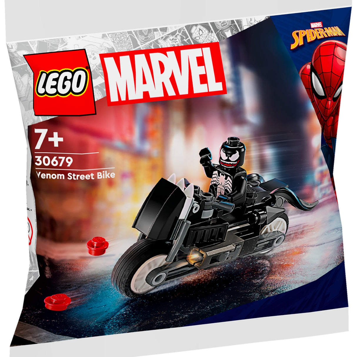 Lego Marvel - Venom Street Motorcycle Construction Toy (30679)