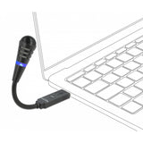 Delock USB Swan Neck Microfone com botão mudo
