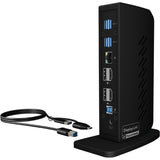 Icy Box IB-DK2252AC docking station (black, USB-A, HDMI, DisplayPort)