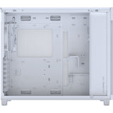 Asus prime ap303 - tempered glass panel midi tower behuizing (wit | 2x usb-a | 1x usb-c | tempered glass)