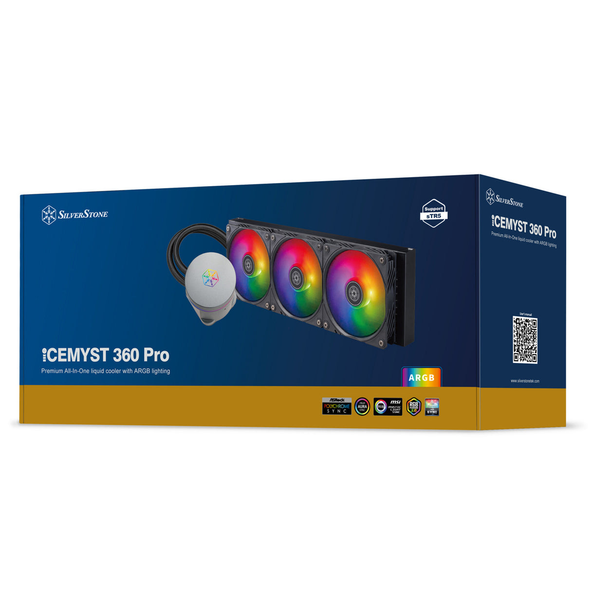 Silverstone IceMyst 360 Pro Liquid Cooler (black, 4-pin PWM)