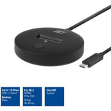 ACT Connectivity M.2 NVMe PCIe SSD Docking Station, USB-C 3.2 Gen2 (Black)