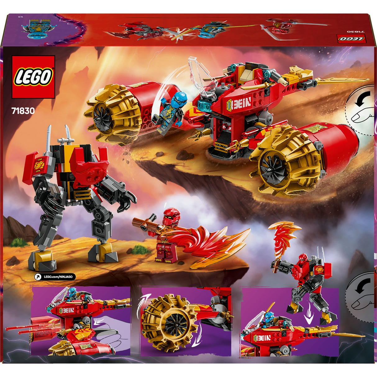 Lego ninjago 71830 kai's mecha stormfordon
