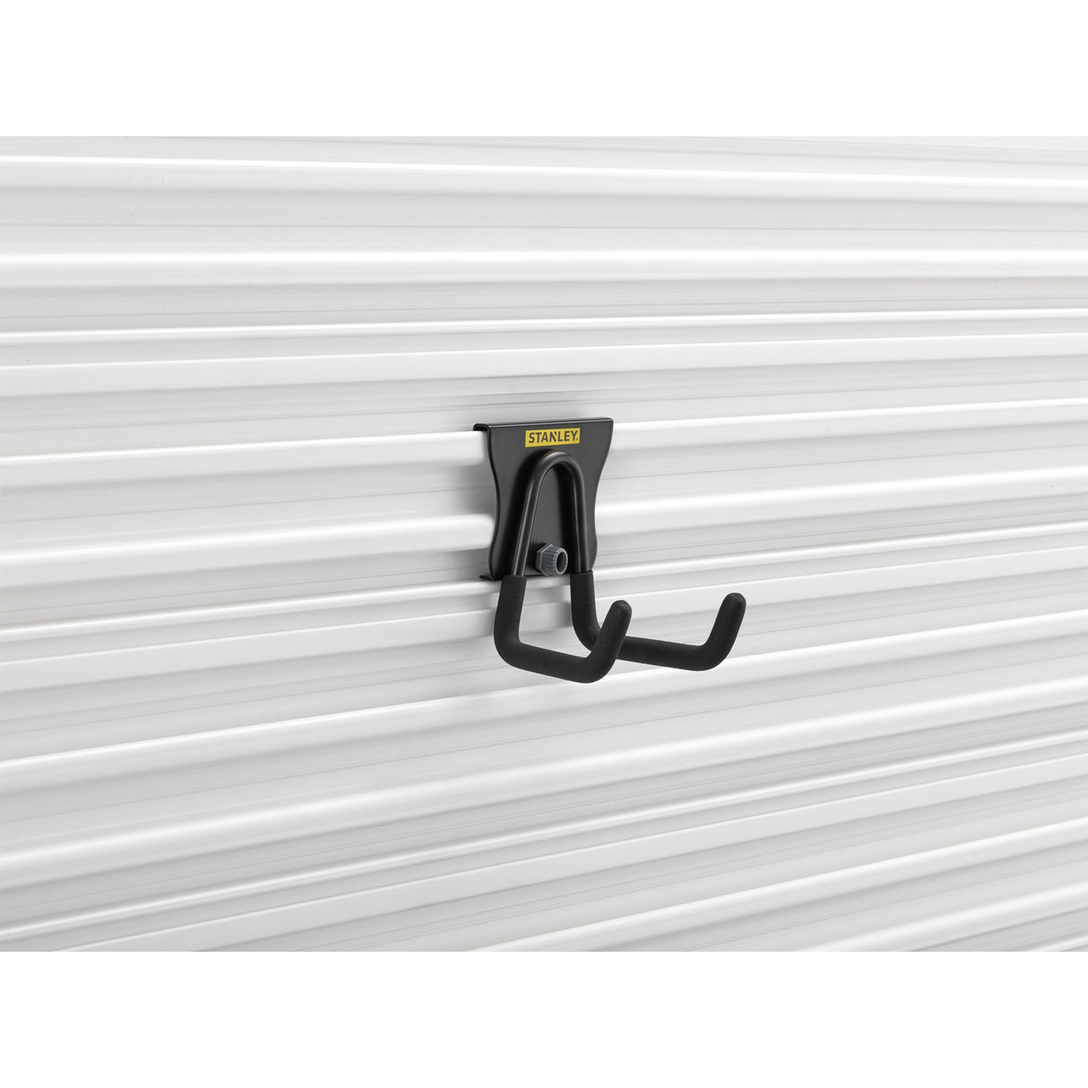 Stanley track wall - universele haak medium houder (zwart)