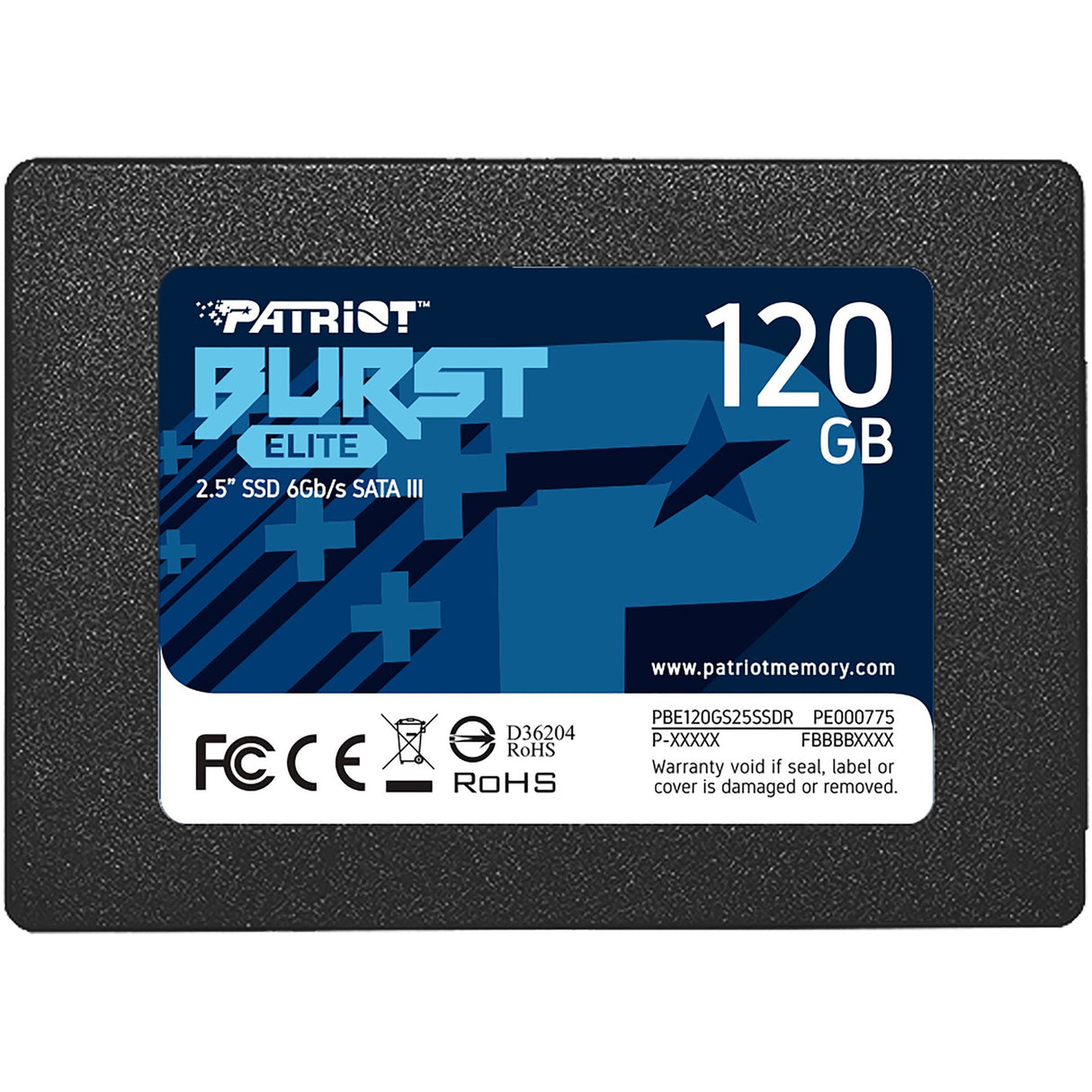 Patriot Burst Elite 120 GB SSD (black, PBE120GS25SSDR, SATA 6 Gb/s)