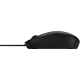 HP 128 Laser Mouse with Cable (black, 1200 dpi)