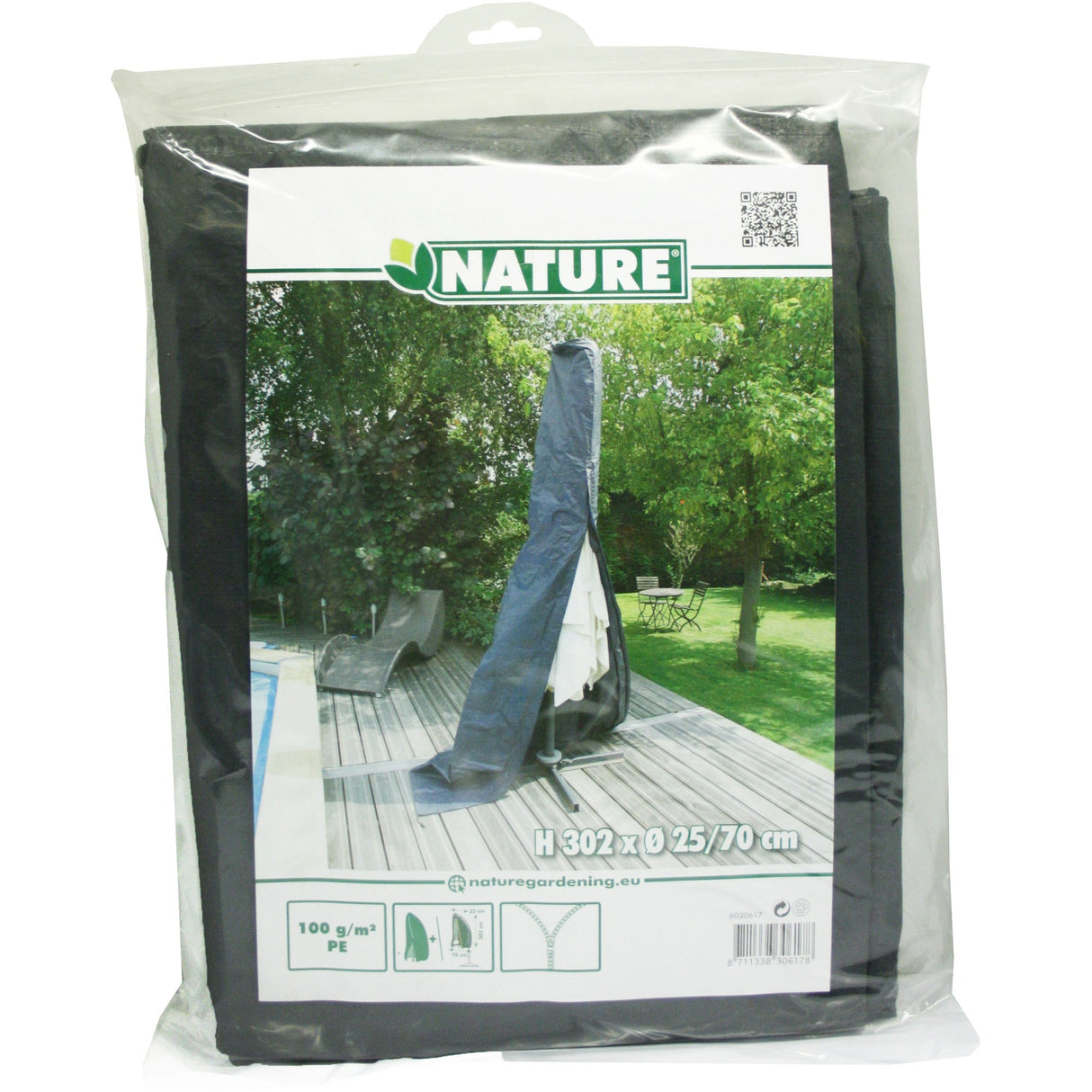 Naturgartenmöbelabdeckung für Stehen Parasol (groß)