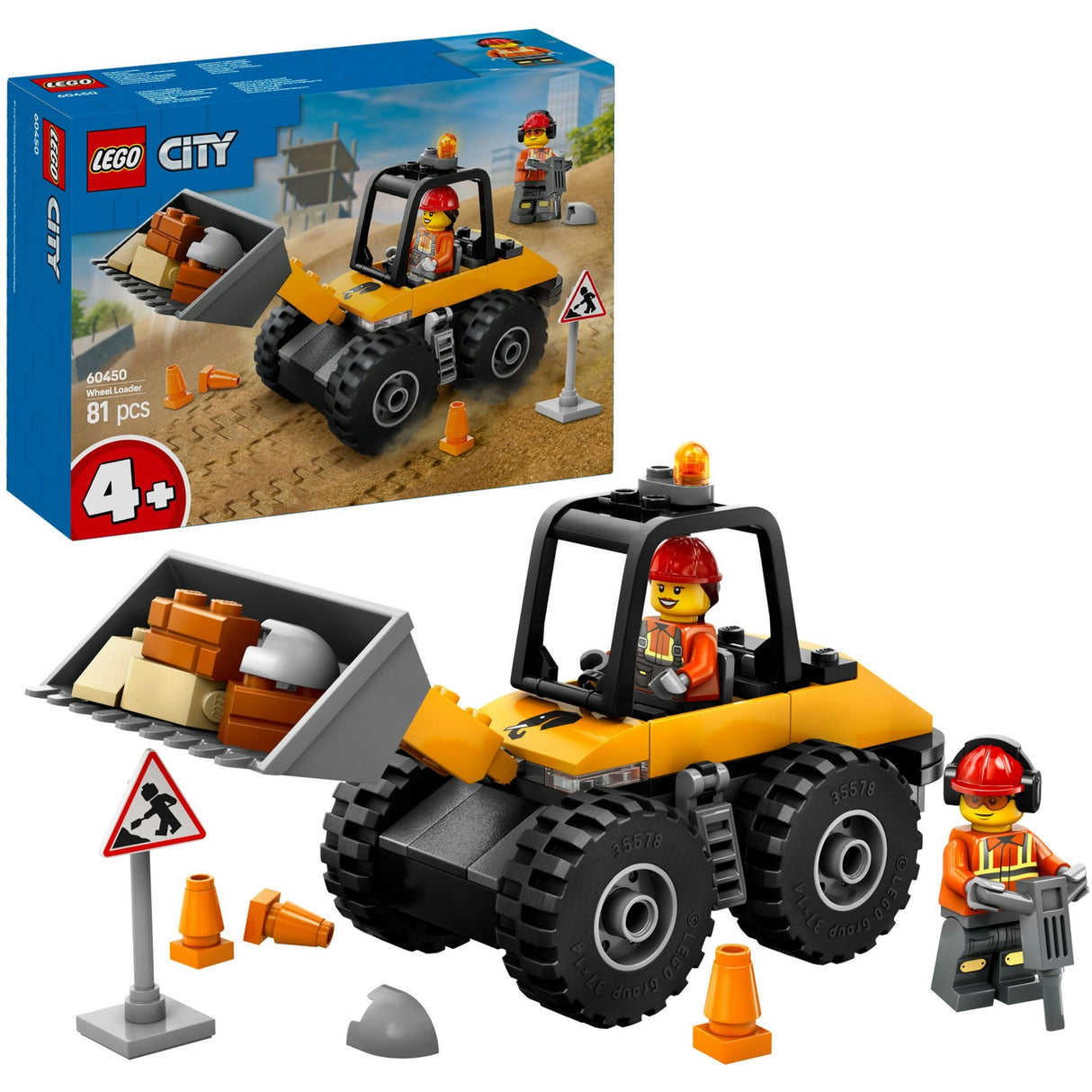 Íosluchtaigh lego cathrach 60450 roth buí
