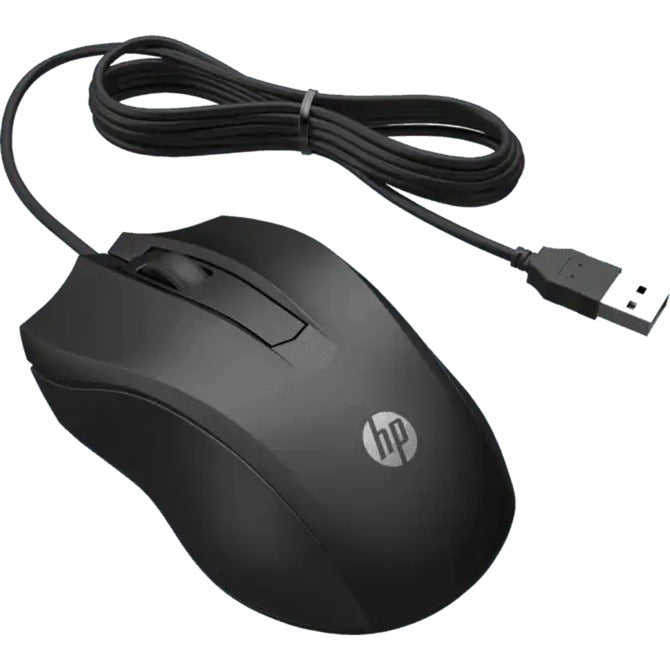 HP 100 Mouse (Black, 1600 DPI)
