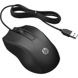 HP 100 Mouse (Black, 1600 DPI)