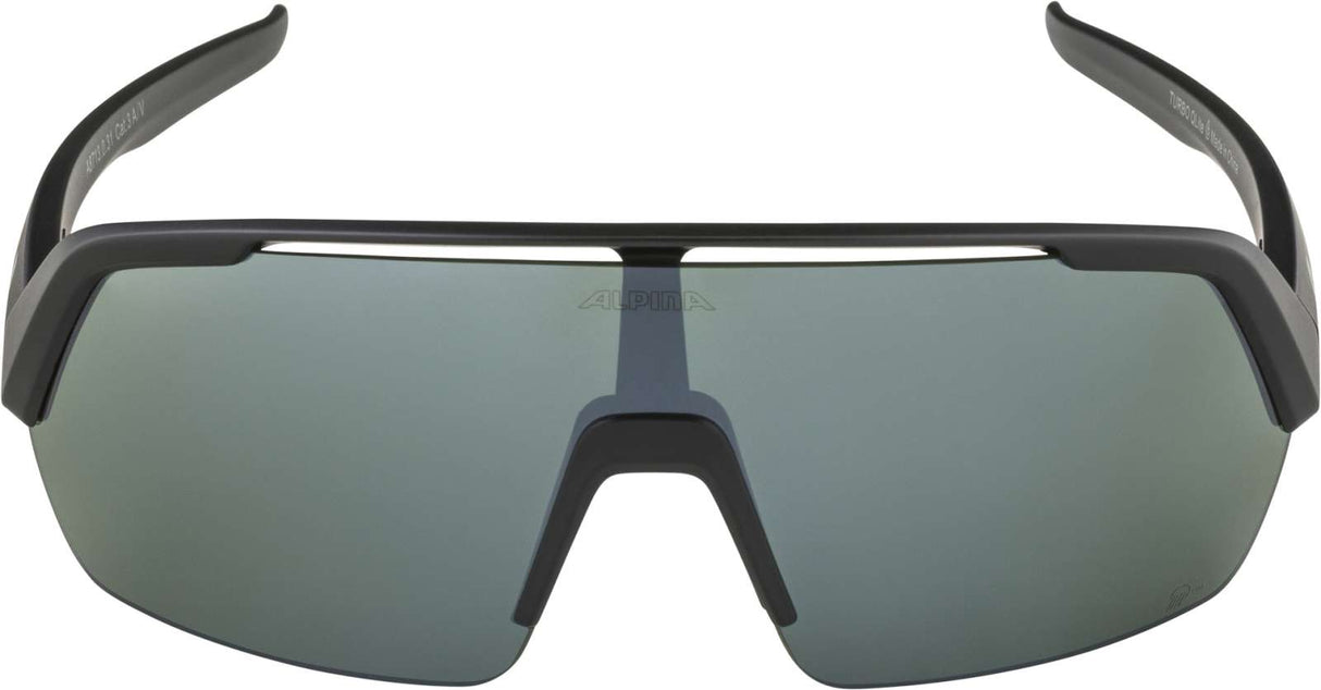 Olympialaiset urheiluvaatteet Alpina Sports Sports Glasses Turbo-HR Q-Lite Black