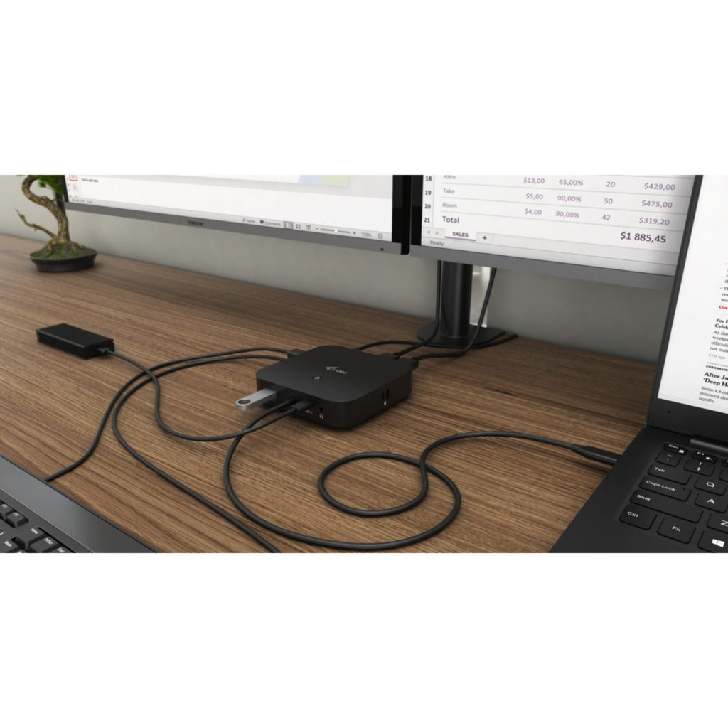Estación de acoplamiento DP I-TEC USB-C HDMI con entrega