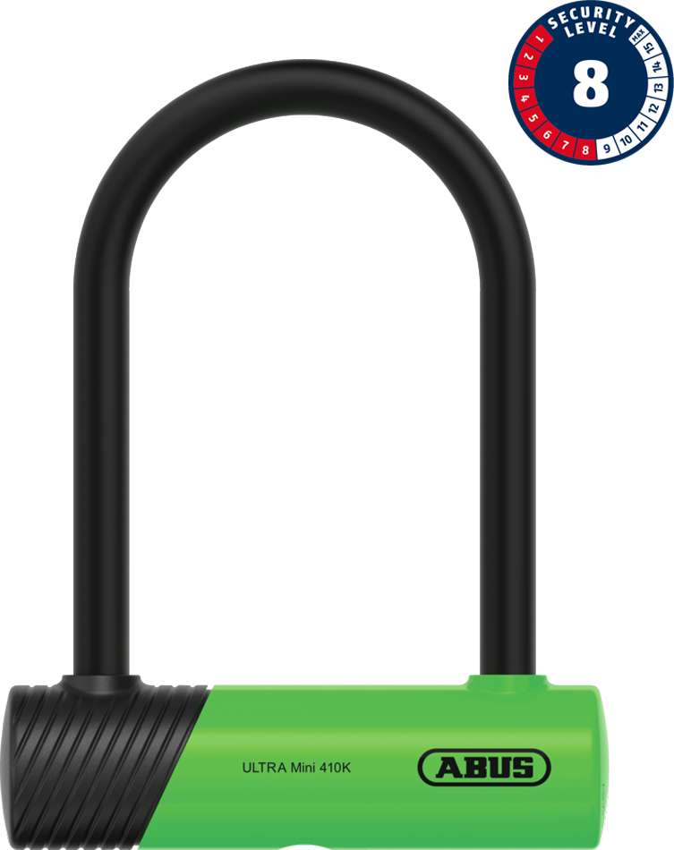 Abus ultra mini 410k 150hb140 u-lock incl. sh bracket