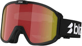 Bliz rave brown w red multi - ski goggle