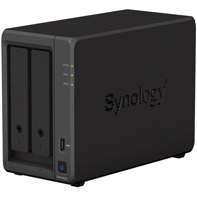 Synology DVA1622 Network Video Recorder (Black, 2x 3.5 HDD slots)