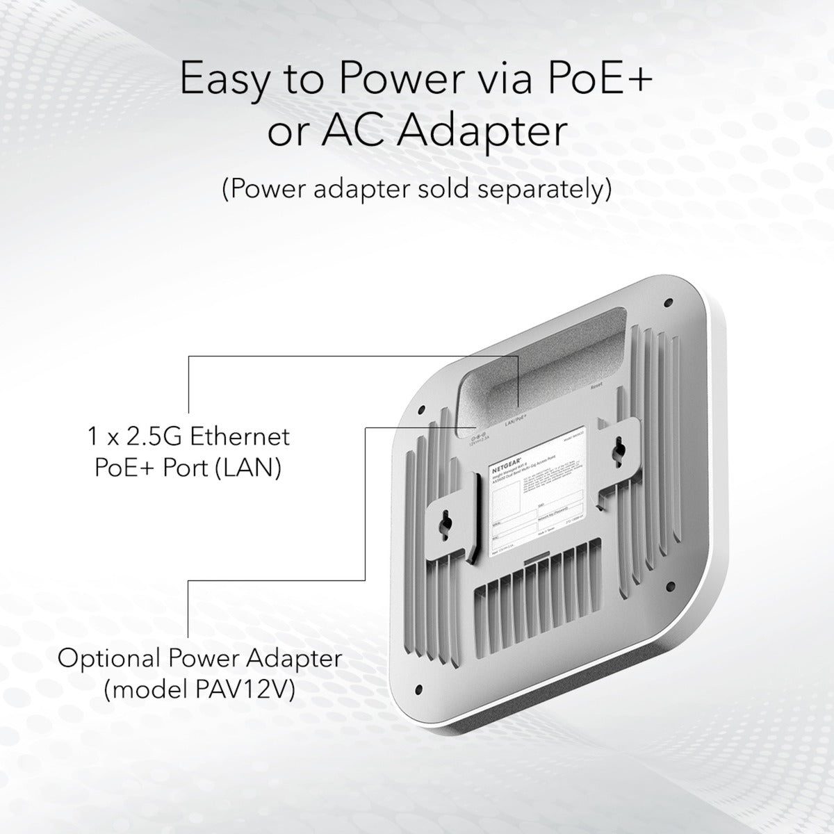 NetGear Wax620 AX3600 Banda dupla Poe + Access multi-gig