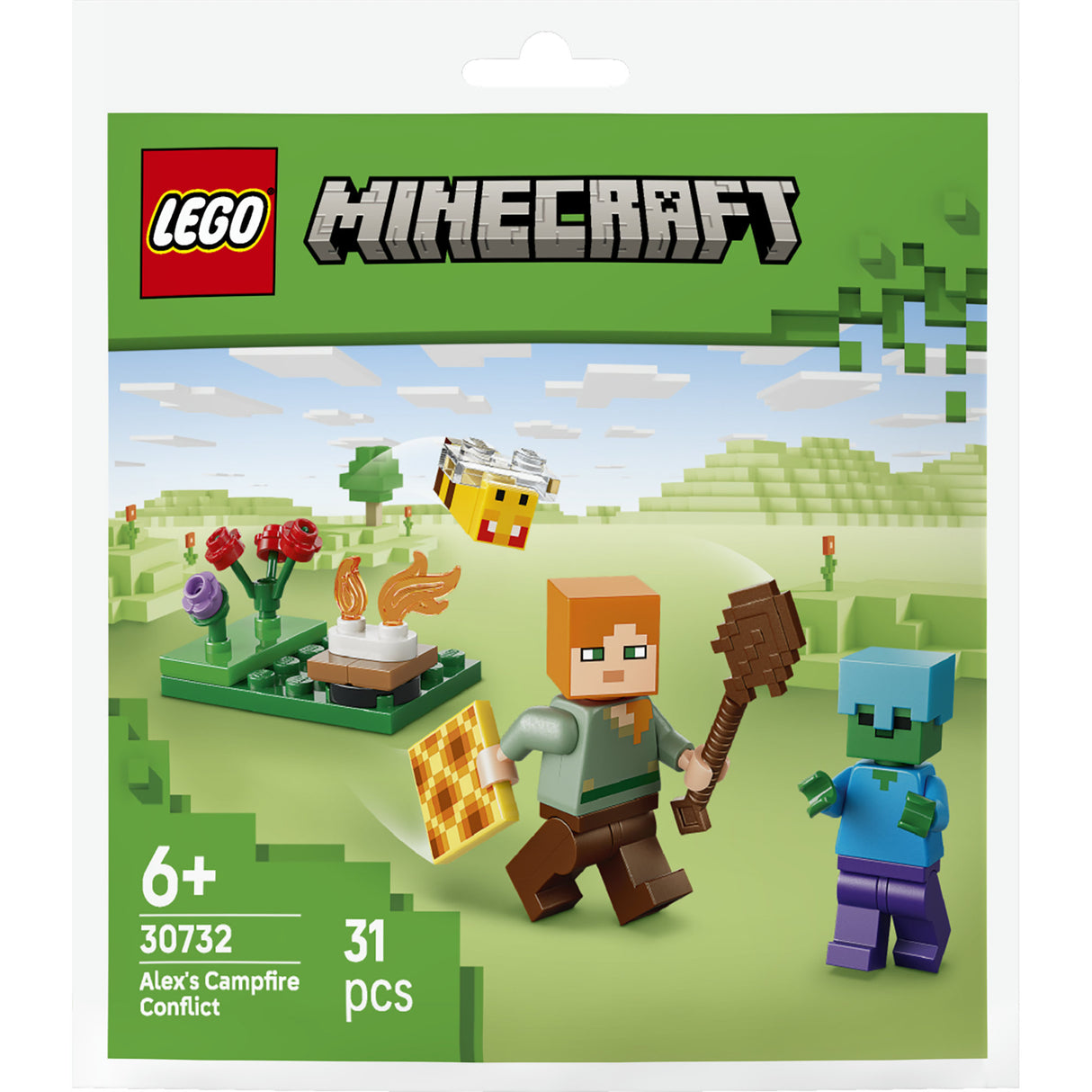 LEGO Minecraft 30732 Alex and the Campfire Battle