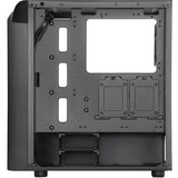 Silverstone seta a1 midi tower behuizing (zwart titanium | 2x usb-a | 1x usb-c | rgb | tempered glass)