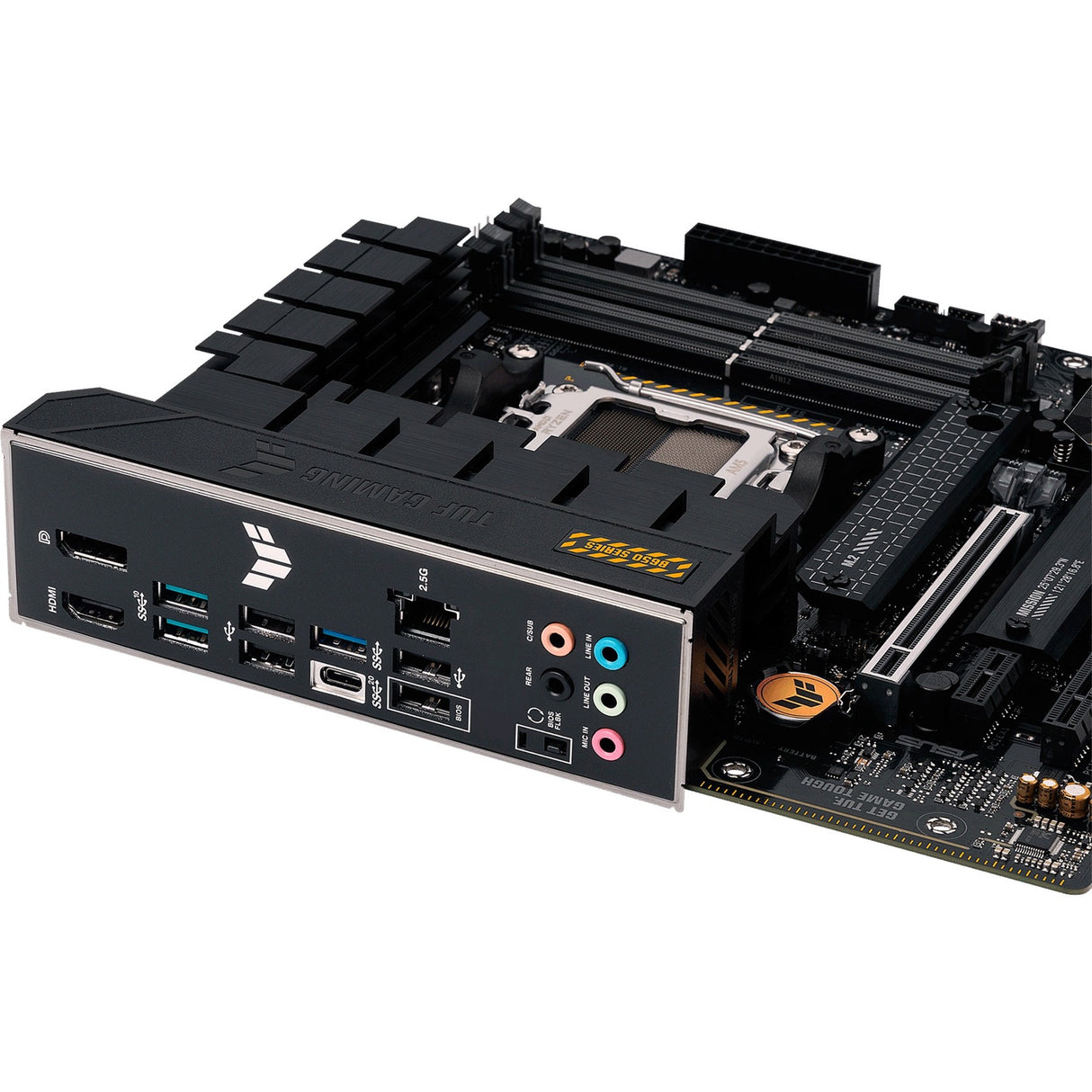 Asus TUF Gaming B650M-Plus Socket AM5 Motherboard (black, RAID, 2.5 Gb LAN, sound, µATX)