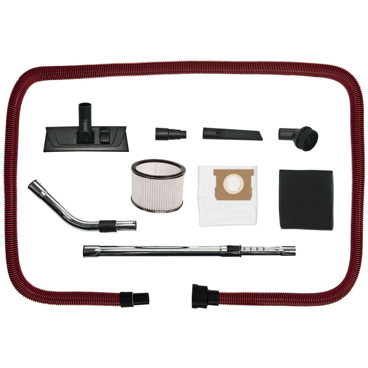 Einhell te-vc 2340 sacl nat- en droogzuiger (bourgondisch rood roestvrij staal)