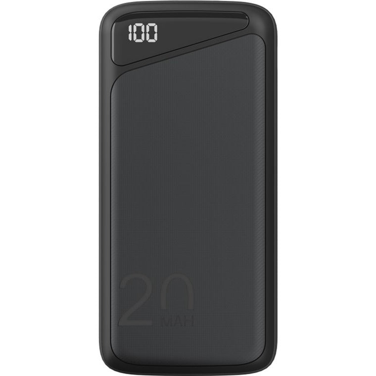 Goobay Quick Charge Power Bank 20,000 mAh - 74 Wh (Black, USB-C PD, QC 3.0)