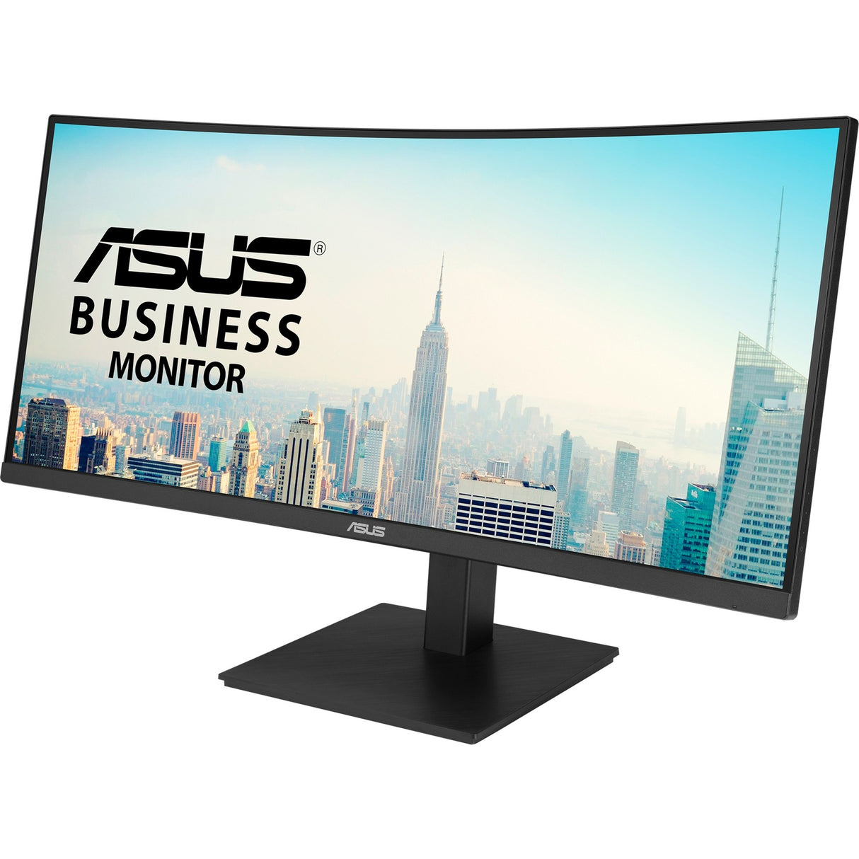 Asus va34vcpsr 34 curved ultrawide monitor (zwart, 100 hz, hdmi, displayport, audio, lan, usb-c)