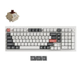 Keychron q5 ultra-m3 8k wireless custom mechanical keyboard (wit, us lay-out (qwerty), silk pom brown, 96%, rgb, hot swap, 8k, 2.4 ghz | bluetooth 5.2 | usb-c)